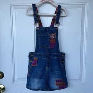 •LUCKY BRAND• Girls Denim Overalls Dress - Size 7